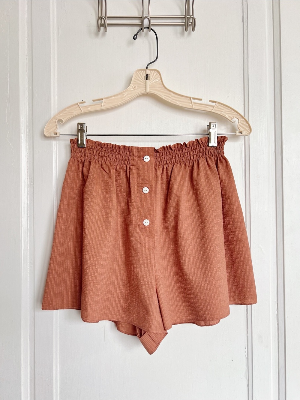 THE GREAT EROS • Isa Boxer Shorts in Terracotta pajama pj pull on elastic waist